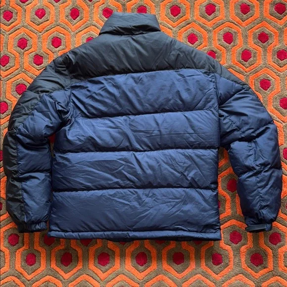 MAKE OFFER RL/250 Polo by Ralph Lauren Men's Black and Navy Puffer Jacket Medium - Picture 10 of 13